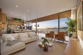 APARTAMENTO FRENTE MAR COM 4 SUÍTES NO BELVEDERE BEACH HOUSE 